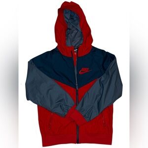 Nike Kids Red and Navy windbreaker